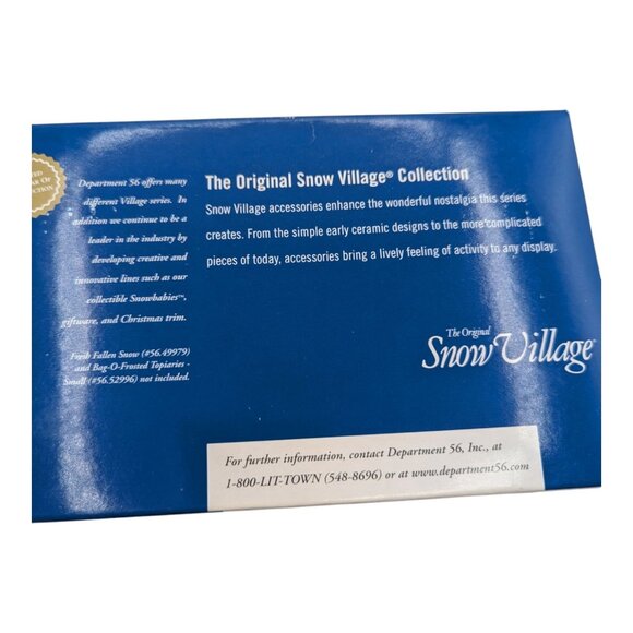 Dept 56 Snow Village Santa Comes to Town 2003 Spirit of America Banner Eagle Box - Picture 9 of 12